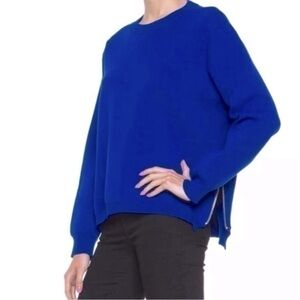 Acne Studios Bird FL Klein Blue Pullover Cropped Sweatshirt